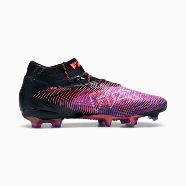 Chaussures de soccer à crampons pour terrain ferme FUTURE 8 ULTIMATE Homme, PUMA Black-PUMA White-Glowing Red, extralarge